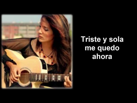 TRISTE Y SOLA -- LETRA -- DAMARIS -- CANCIÓN