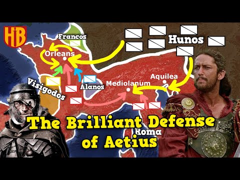 The Roman Empire of Aetius against Attila (451-452) | Rome's Last Clash of the Titans