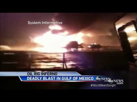 Oil Rig Explosion in Gulf of Mexico Kills 4