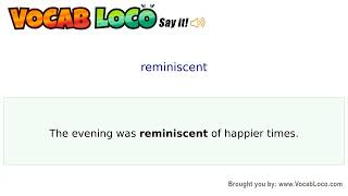 Video thumbnail for reminiscent