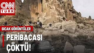 SON DAKİKA🚨GÖREME'DE KORKUTAN OLAY | Kapadokya'da Peribacası Çöktü