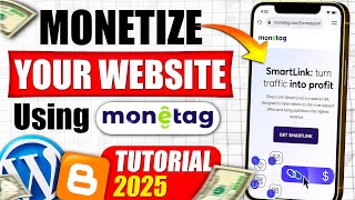 How to Monetize Your Website Using Monetag | WordPress & Blogger Tutorial (2026)
