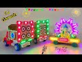 Navratri Ganesh Murti Mini Big DJ Truck Mahakali Radha Krishna DJ Light Trolley Mahakali Durga Pooja