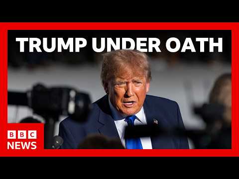 President Trump ordered to answer questions under oath in BBC lawsuit | BBC News