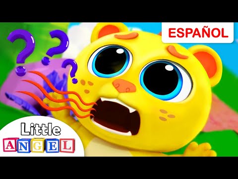El pequeño león ha perdido su rugido, ¡ayúdalo! | Canciones Infantiles | Little Angel Español Video