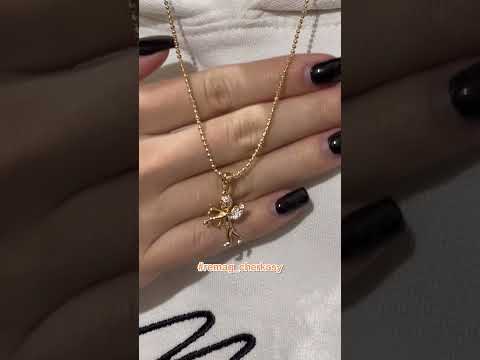 Подарок девушке кулон знак зодиака Стрелец с цирконами ювелирный сплав медзолото в бархатной коробочке - фото 1 - id-p2027510090