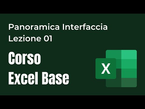 Interfaccia Excel | Excel corso online base | Lezione 01