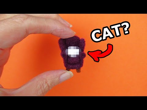 Can I NEEDLE FELT a TINY CAT for this tiny chair?