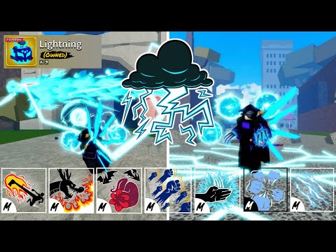 BEST Lightning ONE SHOT Combos with Every Fighting Style! Blox fruits