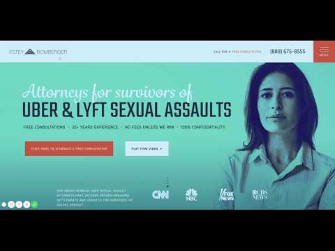 Uber Sexual Assault Lawyer UI/UX Website Design Video