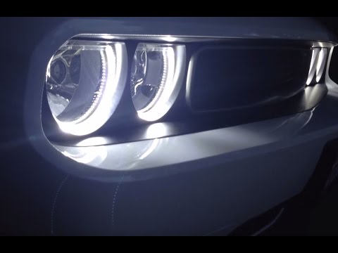 iJDMTOY LED Angel Eye Halo Rings Kit For 2008-2014 Dodge Challenger Headlight Retrofit