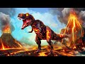 Volcano Dinosaur Attack On  Dinosaurs | Funny Dinosaurs Great Escape Adventure