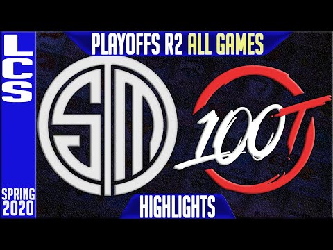 TSM vs 100 Highlights ALL GAMES | LCS Spring 2020 Playoffs Round 2 | Team Solomid vs Hundred Thieves