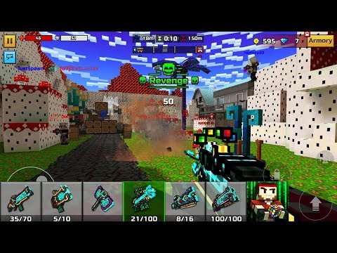 Pixel Gun 3D - Internet Weapons [World 4] Clan Siege Battle [Gameplay]