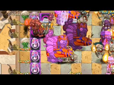 Pyramid of Doom-Level 65 (Ancient Egypt)-Plants vs Zombie 2
