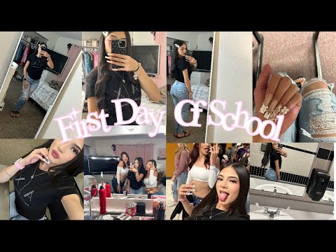 FIRST DAY OF SCHOOL (high school)   mini vlog + grwm💕￼