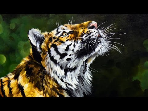 Painting a Realistic Tiger in Acrylics