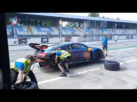 Haas RT (Antigua)🇦🇬 🇧🇪Hankook 12H MONZA 2023, Pit stop action. The team working on clean!