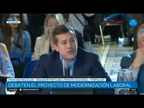 Mariano Recalde sobre la reforma laboral