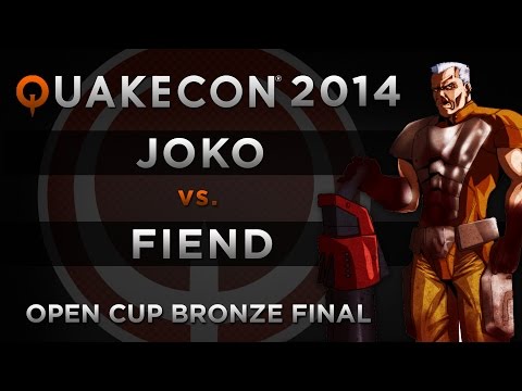 jokO vs Fiend - QuakeCon 2014 Open duel (BRONZE FINAL)