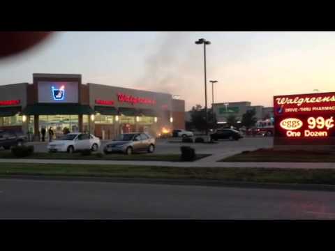 Car Fire Walgreens Ankeny IA  7-6-2012