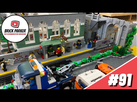 LEGO STADT UPDATE - Folge 91 - Straßenbahnhaltestelle und Tunneleinfahrt
