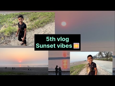 Sunset view vlog with little brother🌅💫😍🤳 vlog Day 05 || challenge 365days daily uploaded vlog.