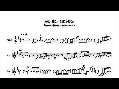 How High The Moon (transcription) のサムネイル