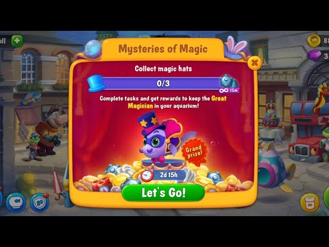 Fishdom Mysteries of Magic. Hard Level 4390. Got Many Rewards.