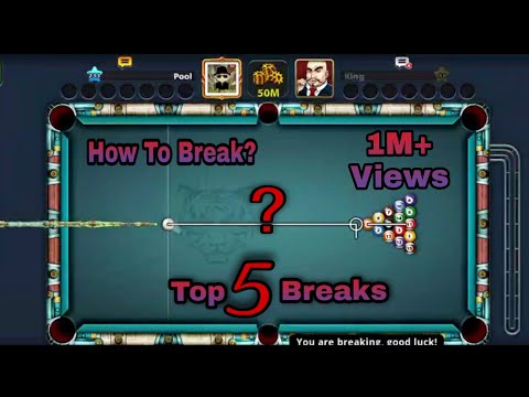 How to break in 8 ball pool | top 5 breaks