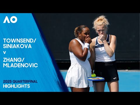 Townsend/Siniakova v Zhang/Mladenovic Highlights | Australian Open 2025 Quarterfinal