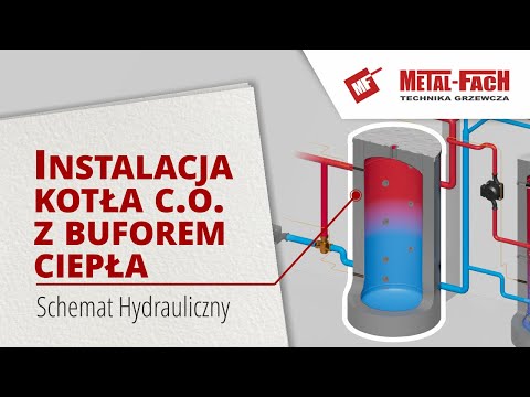 Instalacja kotła c.o. z buforem ciepła