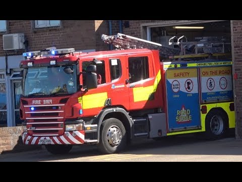 *600th Video*Cheshire Fire & Rescue Service / Ellesmere Port Second Appliance / Turnout