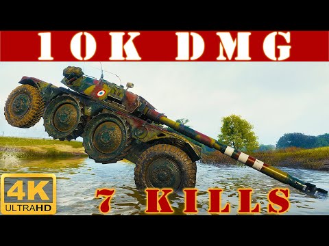 ✔️ Panhard EBR 105 WoT ◼️ 10K Damage • 7 Kills ◼️ WoT Replays gameplay