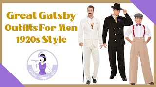 Great Gatsby Outfits & Costumes For Men 1920s Style