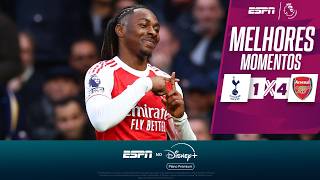 ARSENAL HUMILHA O TOTTENHAM, DÁ SHOW COM GOLAÇOS E RESPIRA NA LIDERANÇA DA PREMIER LEAGUE