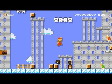 Super Mario Maker 2: Player Course "Wrecked Fortress in the Clouds" [1080 HD]