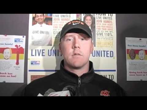 Oklahoma State Football - ISU Postgame - Brandon Weeden