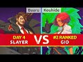GGST ▰ Baaru (Slayer) vs Kouhide (#2 Ranked Giovanna). High Level Gameplay