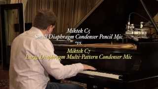 Video thumbnail for SDC vs LDC Microphone Comparison: Miktek C5 & C7 Microphones on Grand Piano by soundpurestudios