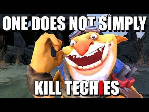 One Does NOT Simply Kill Techies - DotA 2 Funny Moments