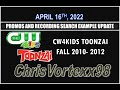 Saturday Morning Promos And Recording Search Updates 4 16 2022 CW4Kids Toonzai 2010 2012