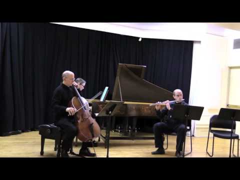 David Wechsler Sonata for Flute, Cello and Harpsichord : Andante