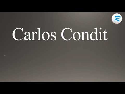How to pronounce Carlos Condit