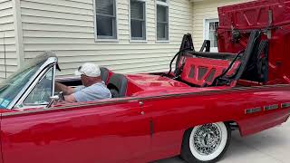 1962 Ford Thunderbird Sport Roadster Convertible Top Operation Part 2