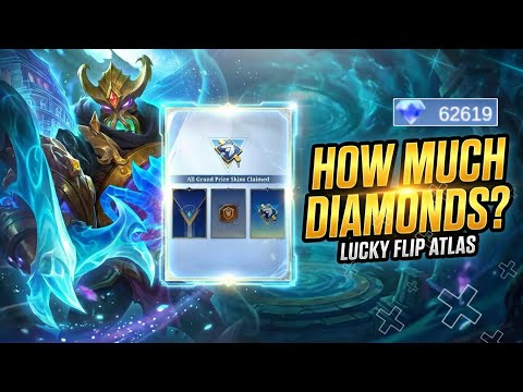 HOW MUCH DIAMONDS💎 FOR ATLAS LUCKY FLIP EPIC SUNKEN CURSE SKIN | ZABUZA ML