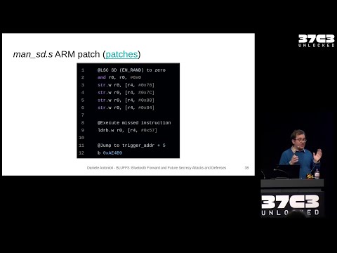 Video Thumbnail: 37C3 - BLUFFS: Bluetooth Forward and Future Secrecy Attacks and Defenses