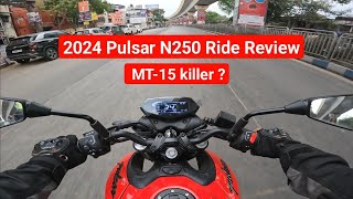 2024 New Bajaj Pulsar N250 Details Ride Review | Comfort Safety Performance | Better than NS200 ?