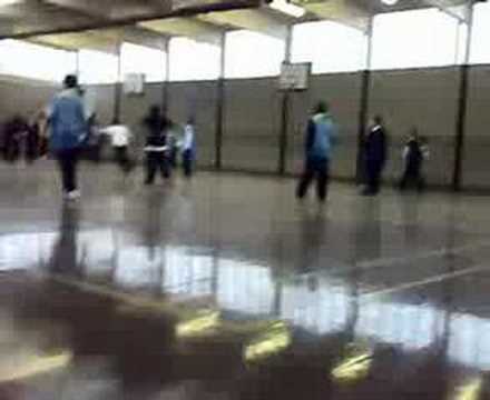 boys at rydens skool yrs 7 nd 8 playin footie