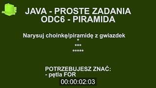 Podstawowe Zadania Java #6 - Piramida z gwiazdek